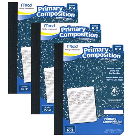 The advantages at a glance. . Primary composition book